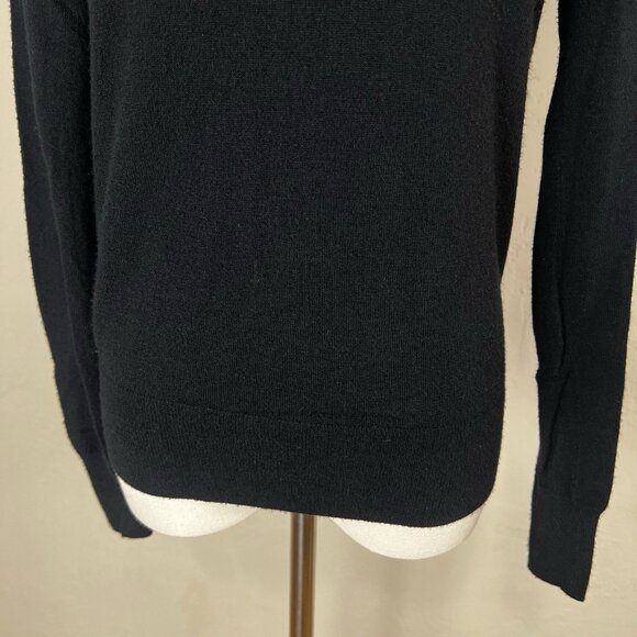 AYR Sweater Turtleneck Black Knit Viscose Blend Long Sleeve Women's Size XS - Picture 3 of 11